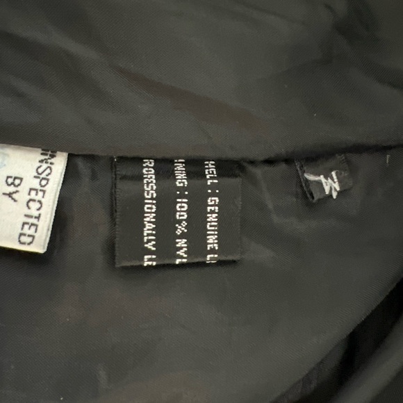 Vintage Winlit Leather Trench Coat Black Paisley Long Jacket Size M - Picture 7 of 8